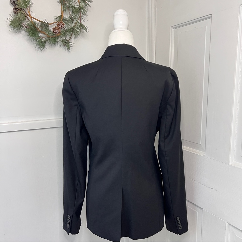 J. Crew 1035 Super 120's Wool Black Blazer Jacket - Picture 7 of 15